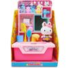 Serie Conejo Rosa de una palabra Refrigerador de Princesa Traje Lavadora de Cocina Caja Registradora Sonajero Juguetes de Juego para Niña