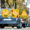 Novo Produto Transfronteiriço, Adesivo Magnético Refletivo para Estágio de Motorista Iniciante, Adesivo para Para-choque de Motorista em Treinamento, Adesivo DIY em Inglês