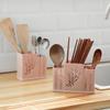 Casa sem costura adesivo pauzinhos Suporte Creative Tableware Spoon Storage Drain Box Multifuncional Cozinha Chopsticks Caixa de armazenamento