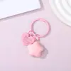 Llavero Macaron Estrella Gruesa Forma de Corazón Acrílico Colgante Pentagrama Tridimensional Decoración de Mochila Estudiantil Regalo