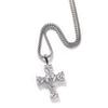 Hip hop antiguo lindo europeo y americano nuevo plata S925 tamaño mixto circonio engastado en garra colgante de cruz joyería de moda de lujo ligero accesorios