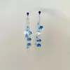 Pendientes de Gota de Agua Roja Silenciosos para Mujer, Estilo Dulce Fresco Gótico, Diseño de Nicho, Pendientes Únicos y de Alta Gama