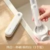 Cepillo multifuncional para tazas para lavar tazas, cepillo para tapas de tazas del hogar, herramienta portátil para limpiar grietas de botellas y tazas térmicas