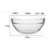 Tigela de vidro transparente Tigela de sopa Tigela de sobremesa Tigela de salada de frutas criativa e armazenável Tigela de cozinha para utensílios de mesa Copo para lavar as mãos do hotel