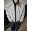 Nueva Chaqueta Cardigan Abrigo Funcional Desestructurado de Patchwork con Cuello Alto de Calle Alta Americana para Hombre y Mujer, Holgada y Versátil