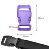 Hebilla de plástico de 15 mm de color con protección ambiental para artículos para mascotas, hebilla de lazo para paraguas, cuerda, pulsera, hebilla de correa, accesorios para equipaje.