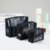 Bolsa de Maquiagem em Tela, Pequena Bolsa de Armazenamento de Mão, Bolsa de Maquiagem Simples e Portátil, Bolsa Portátil para Armazenamento de Batom e Cosméticos