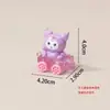 Tren Pequeño Sanrio de Dos Colores Puesto Callejero Artículos Pequeños Celebridad de Internet Lindo DIY Joyería de Resina Accesorios Adornos para Coche Ins