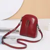 Bolsa Feminina Fashion Tendência Mais Vendida 2026 Novo Modelo Bolsa Pequena de Couro de Vaca Bolsa Transversal para Mulheres, Bolsa de Celular de Couro Genuíno Estilosa e Versátil