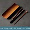 Juego de Té Kung Fu Envuelto con Pinza para Taza de Té de Bambú Carbonizado Pinza Antideslizante para Hojas de Té Pinzas para Té Herramientas para Preparar Té