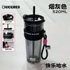 Estilo Ins Espessado Grande Capacidade Simples Padrão Vertical Xícara de Café Feminina Canudo Duplo Copo de Água Vidro Doméstico Classy