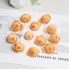 Flores artificiales, cabezas de flores de capullo de té nuevas, flores de seda, flores para pasador de pelo, materiales de bricolaje, flores decorativas para cajas de regalo, rosas de boda, camelias