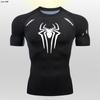 Fabricantes transfronteiriços vendem camiseta justa super-herói fitness 2099 masculina, top esportivo de secagem rápida e alta elasticidade