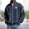 Sudadera tipo cárdigan estilo americano Chaqueta Uniforme de Equipo de la NBA Impresión Digital 3D Cárdigan Holgado con Cremallera y Capucha Sudadera Deportiva