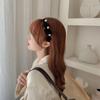 Elegante tocado de terciopelo con bordes finos, banda para el cabello con lazo negro de estilo coreano Dongdaemun, accesorios para el cabello de mujer, moda femenina
