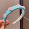 Diadema infantil fruta esponja flor pequeña lavado de cara maquillaje presión para el cabello no lastima la cabeza linda princesa niña accesorios para el cabello