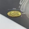 Placa de aleación de letra retro simple disco clip para el pelo DIY agarre funda de teléfono accesorios de parche de metal material