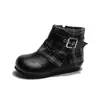 Botas Nuevas de Caña Baja Otoño/Invierno 2026 Estilo Británico Martin Boots para Niñas Botas Calientes de Algodón con Felpa para Bebés Dropshipping