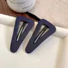 Pinza para el pelo de tela de lunares azules para blanquear, pinza lateral, bonita pinza pequeña para el pelo para niñas, pinza para pelitos sueltos, pinza para flequillo