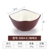 Tazón pequeño de melamina de dos colores, blanco café, tazón de arroz, tazón de sopa, olla caliente, vajilla de restaurante, platos, cuchara, taza, plástico, imitación de porcelana, comercial.