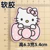 Gravata Borboleta para Gato Kk Acessórios de Borracha Macia PVC para Gato Capa de Celular DIY iPad Copo de Água Chinelos Decorativos Adesivo para Geladeira