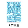 Adesivos de letras Transfronteiriços coloridos combinação de letras e números em inglês Adesivos DIY para copos de água e decoração de computador adesivos à prova d'água