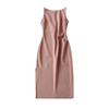 Vestido Blanco Retro Francés Fuera del Hombro Ajustado Cintura Ajustada Plisado Abertura Lateral Sexy Falda Slip para Mujer