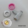Válvula de triángulo de rosca de 4 puntos de acero inoxidable 304 para agua fría y caliente, grifo especial mini para lavadora, entrada de inodoro ultracorta