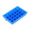 Bandeja de gelo de silicone de grau alimentício, molde de cubo de gelo quadrado com tampa, 15 grades, 24 grades, caixa de gelo DIY para suplementos alimentares, fábrica em estoque