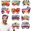 Gafas Decorativas Copa Europea Alemana Accesorios para Fotos de Partidos de Fútbol Aficionados Estadounidenses, Canadienses y Mexicanos Monturas de Gafas para Animar