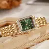 Ximili Verano Nuevo Reloj de Pulsera de Cuarzo Casual para Estudiantes para Mujer Retro Números Romanos Esfera con Pedrería Correa de Acero