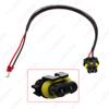 Cable de alimentación para luces de coche H1 terminal rojo a 9006 gestión de red cable de alimentación para coche para conectar
