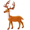 Decorações de Natal Veado de Natal Decoração de Árvore de Natal Mini Veado Sika Fofo Vitrine de Loja Ornamentos de Alce Simulado