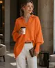 Suéter de punto pullover de cuello redondo para mujer, estilo cruzado europeo y americano, otoño e invierno 2026, suéter casual de color liso holgado para mujer, Amazon