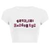 Y2k Letter Print Camiseta Feminina Verão Harajuku Street Branco e Preto Clássico Manga Curta Slim Top Camiseta Feminina