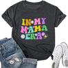 Camiseta de algodão estampada Amazon wish moda solta independente NA ERA DA MINHA MÃE