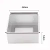 Forma de Bolo Quadrada de Chiffon Liga de Alumínio Anodizado Forma de Mousse Fundo Removível Ferramenta de Assar 4 5 6 8 10 Polegadas