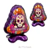 Globos de foil de Halloween más vendidos a nivel transfronterizo en formas de calaveras, lápidas, cruces, etc., disponibles para venta al por mayor
