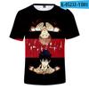 Nueva camiseta casual 3D de manga corta de cómic japonés transfronterizo para adultos, niños, hombres y mujeres