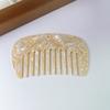 Pente K-Style de Dentes Largos de Ácido Acético em Forma de U Retrô Massagem Pente Antiestático Portátil para Franja Cabelo Mulheres Transfronteiriças