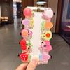 Horquilla para el pelo con forma de pico de pato para niña, serie de helados, dibujos animados, accesorios para el cabello