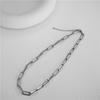 Nuevo estilo cadena simple hip hop pareja metal hecho a mano cadena cadena gruesa personalidad exagerada collar temperamento clavícula combinable