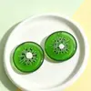 Accesorios de resina de sandía creativos colgantes de fruta lindos rodajas de sandía de simulación adornos colgantes de resina accesorios para bricolaje