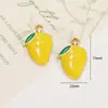 Liga Mista Pingente Fruta Melancia Pera com Gotejamento de Óleo Acessórios para Joias DIY Pingente de Bolsa Chaveiro Materiais