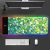 Alfombrilla de Escritorio Luminosa RGB Personalizada Alfombrilla de Ratón con Carga Inalámbrica Gaming E-Sports Tela Colorida Impermeable Ampliada Engrosada Antideslizante