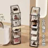 Estante para Revistas e Jornais, de Chão, Multifuncional, Porta-Livros e Jornais Doméstico, Estante de Exibição de Múltiplas Camadas para Folhetos Informativos e Livros