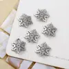 Otoño e Invierno Nuevo Joyería para Uñas Artísticas de Copo de Nieve Navideño Uñas Metálicas Uñas Artísticas de Copo de Nieve Caladas Diamante Decoraciones de Uñas Portátiles