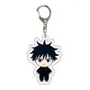 Al por mayor Anime Jujutsu Kaisen Artículos de Anime Hechos por Fans Versión Q Llavero Acrílico Transparente Colgante para Mochila de Estudiante