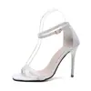 Sandalias de tacón alto para mujer, frescas y elegantes, colección 2026, minimalistas y versátiles, con un tacón esbelto, un diseño sexy de una sola tira y un look de moda popular entre las influencers