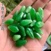 Pingente Flor de Magnólia Jade Verde Seco Furo Passante 8X18Mm Acessórios DIY para Brincos Colar
